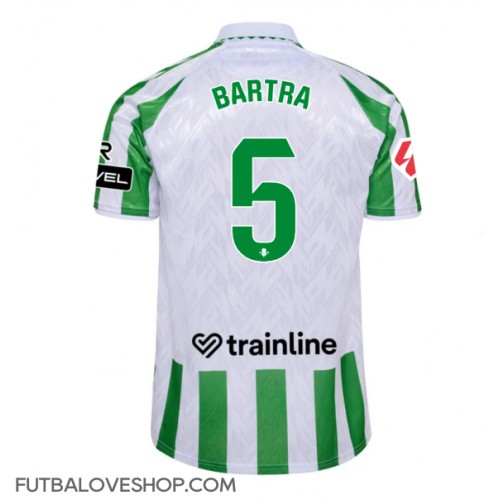 Dres Real Betis Marc Bartra #5 Domáci 2024-25 Krátky Rukáv